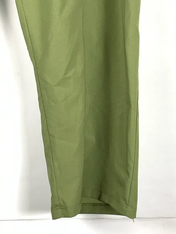 Reel Legends Olive Green Wide-Leg Crop Pants - Image 6