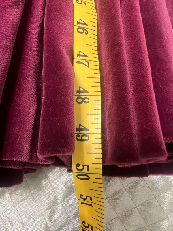 Laura Ashley Vintage Burgundy Velvet Dress 80sRomance Victorian Ralph Christmas - Image 9