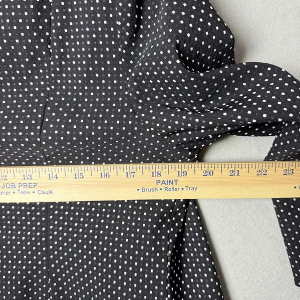 Cabi Polka Dot Jacket Black White Stretch 3/4 Sleeve Jacket Blazer Size 8 - Image 9
