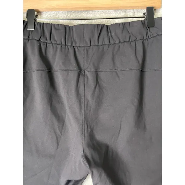 Lululemon On The Fly Pant Athletica Black Drawstring Travel Stretch Pants 10 - Image 4