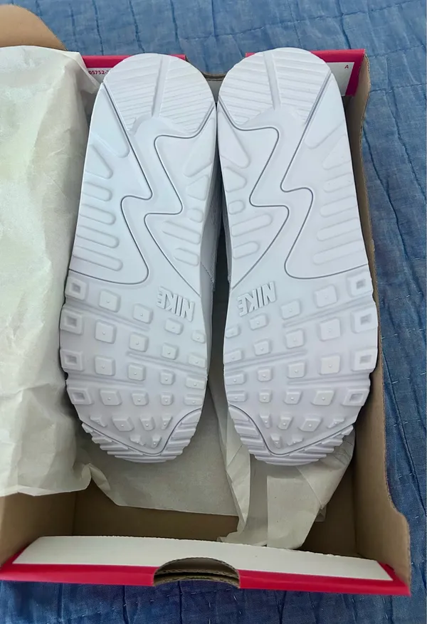 White Nike Air Max 90 Sneakers- New in box - Image 2