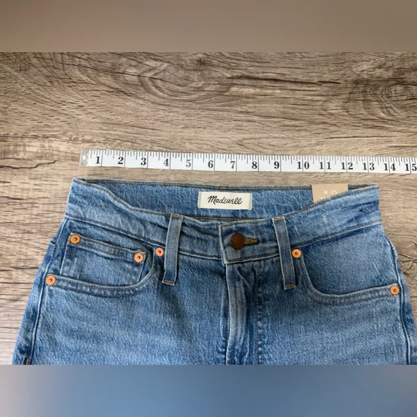 NWT Madewell The Perfect Vintage Jeans Womens 25 Ainsworth Wash AF691‎ Raw Hem - Image 5