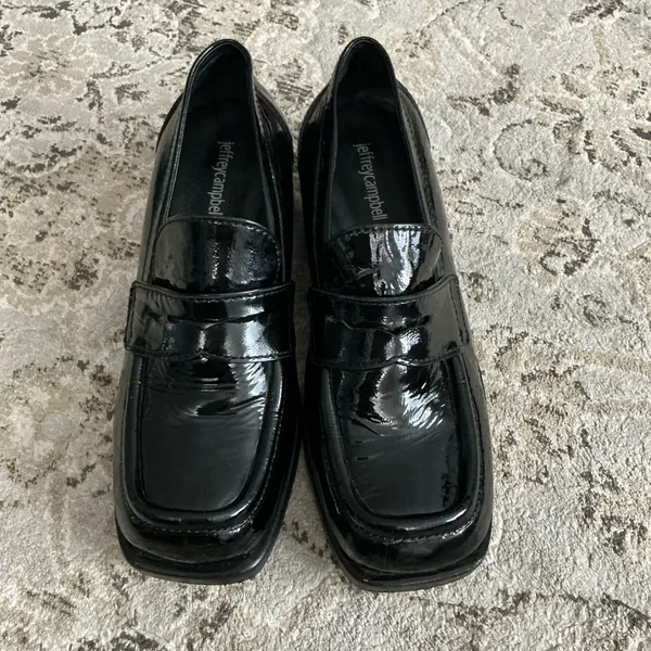 Jeffrey Campbell Dressy Patent Leather Loafers🖤🖤 - Image 2