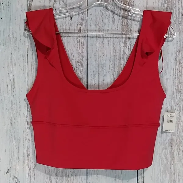 Free People Bondi Flutter Crop Top Sz L - Image 8