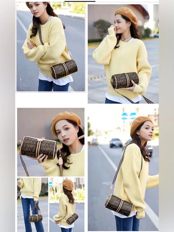 Monogram Bee Accent Barrel Crossbody Bag - Image 2