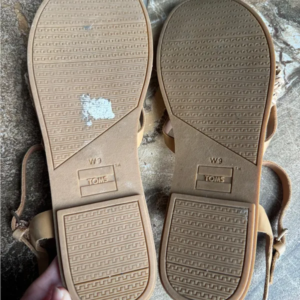 Toms Thong Sandals Ankle Strap Brown Womens‎ US 9 - Image 5
