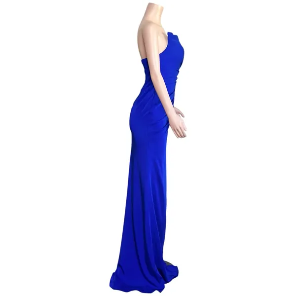 JOVANI Asymmetric Strapless Neck Gown 26166, Royal Blue, 4 (US) - Image 11