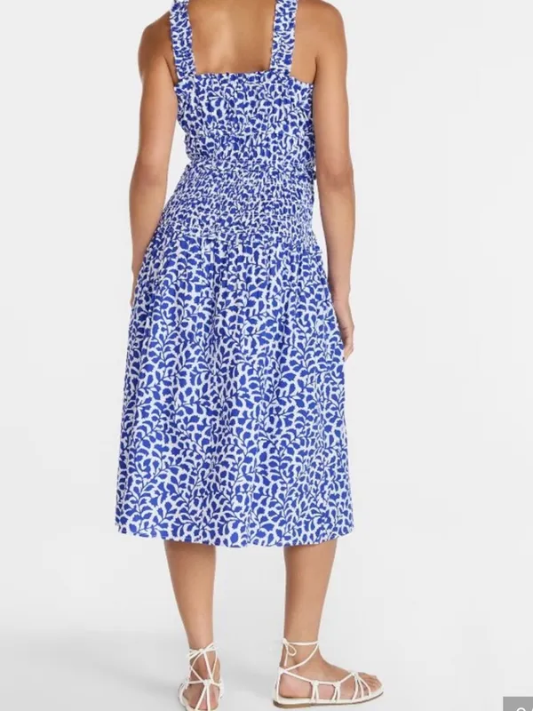 Gorgeous Time and Tru Women's Sleeveless Smocked Peasant Midi Dress XL NEW - Image 2