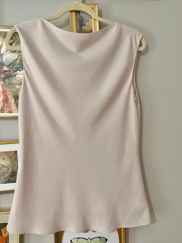 MM LAFLEUR sleeveless cowl neck satin Nora top - Image 5