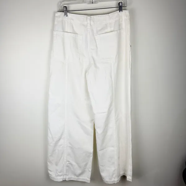 NWT Madewell Wide Sweep Trouser Denim Jeans Cream Size 27 Wide Leg Spring Summer - Image 16
