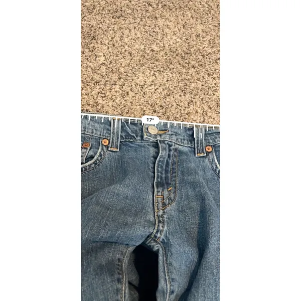Levis 542 Low Flare Jeans Womens 14M Medium Wash Blue Flap Pocket Stretch‎ Denim - Image 6