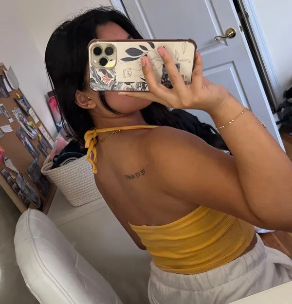 Garage yellow halter cami top - Image 3