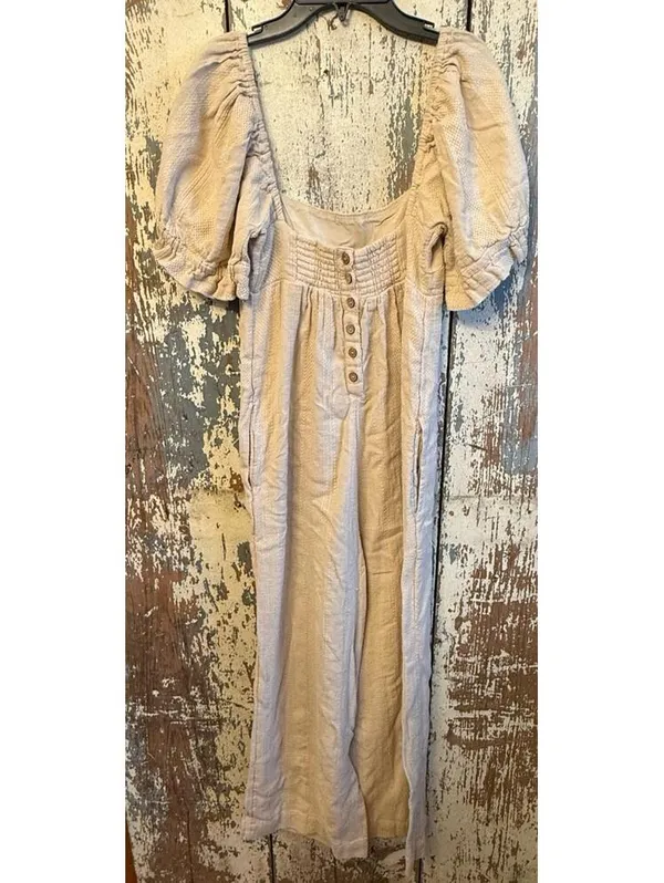 Free People light tan jumpsuit size XS - Image 6