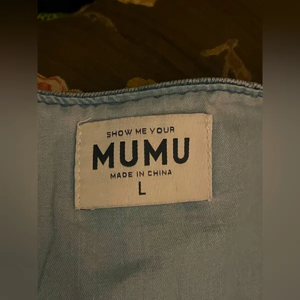NWOT Show Me Your Mumu Vicky Vest Denim top Large saltwater - Image 5
