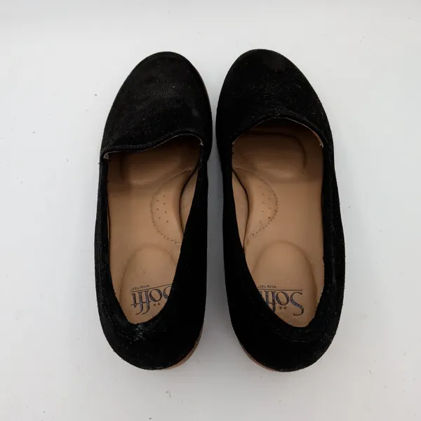 Sofft Napoli Black Suede Leather‎ Slip On Loafers Womens 10M SF0052721 Round Toe - Image 6