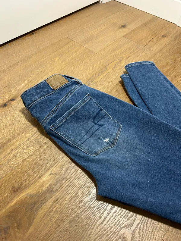 American Eagle Size 4 long hi rise jegging skinny jeans - Image 6