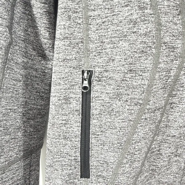 Lululemon Stride Jacket‎ II With Hood Thumbhole Zip Up Gray Activewear SZ 4 - Image 4
