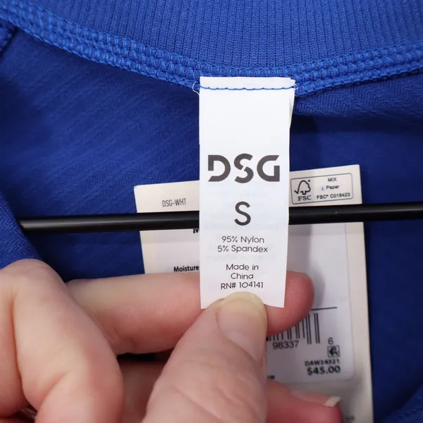 DSG Womens Momentum Seamless 1/4 Zip Pullover Royal Blue Size S - Image 4