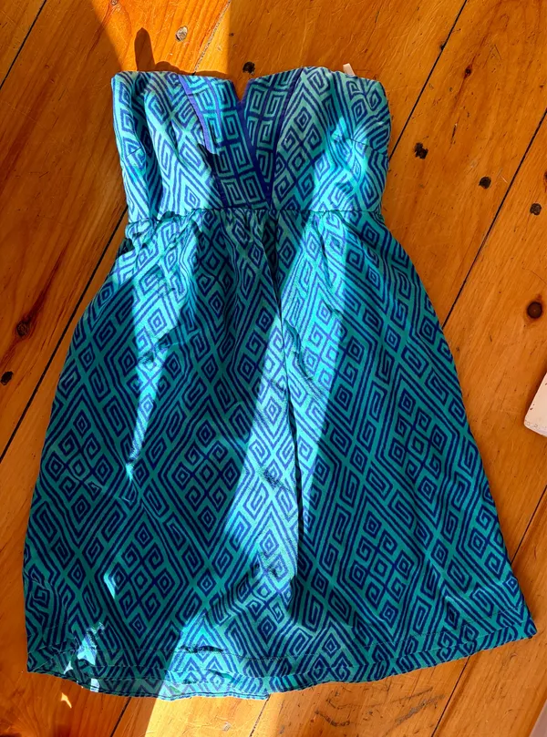 Alice + Trixie Strapless Geometric Mini Dress Size Small - Image 5