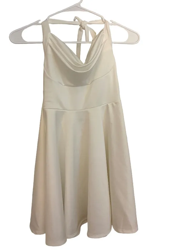 Windsor White Halter Dress - Image 3
