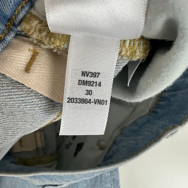 Madewell The Dean Easy Straight Foster Wash Light Blue Comfort Stretch US 30 NWT - Image 15
