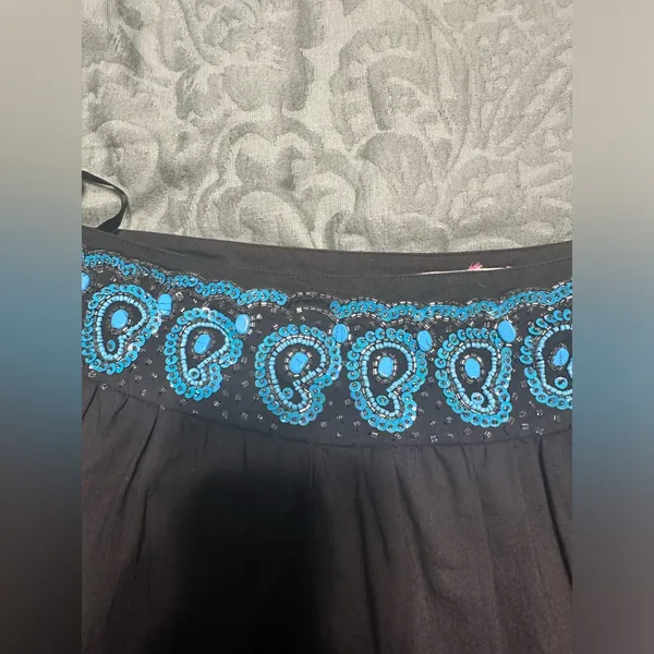 Issue New York Whimsy‎ Tiered Maxi Skirt Blue Size 12 - Image 8
