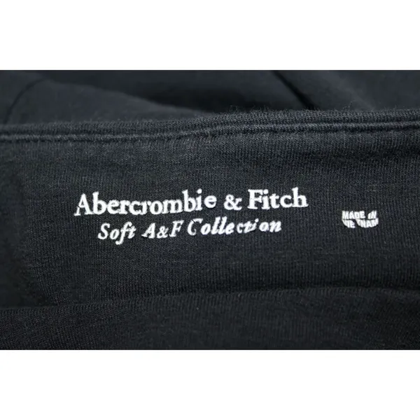 Womens Abercrombie & Fitch Soft A&F Black Crew Neck Long Sleeve Bodysuit Size S - Image 3