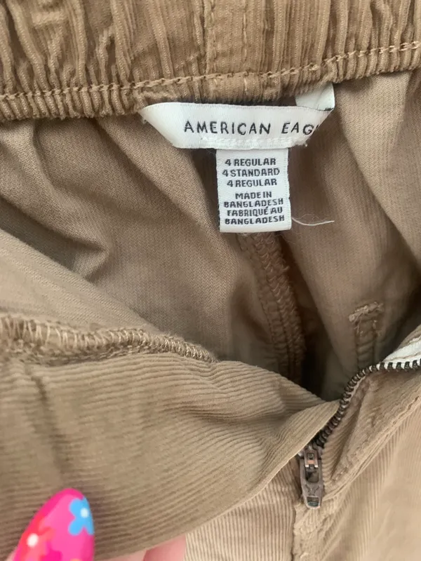 American Eagle corduroy khaki jeans - Image 2
