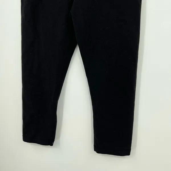 Lululemon black basic cropped leggings pants athleisure gym neutral chic size 6 - Image 6