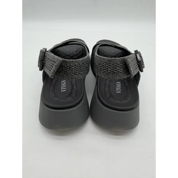 Vivaia Kara AdaptAll Sport Rich Grey Silver Knit Comfort Lightweight Sandals 7 - Image 7