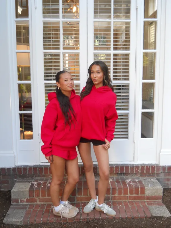 Red Mitchflipp Sweat Short Set - Image 2