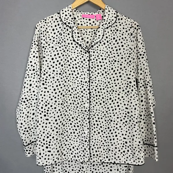 Isaac Mizrahi‎ Pajamas Dots Cruella De Vil Halloween Costume Dalmatian Spots Med - Image 3