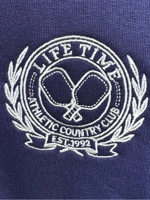 NWT EVEREVE X Lifetime 1/4 Zip Embroidered Logo Sweatshirt Navy Size XL - Image 6