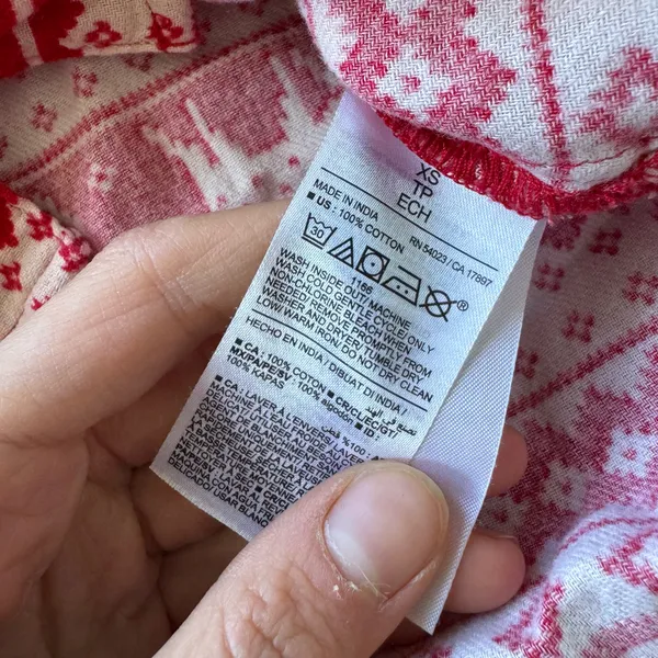 Old Navy Flannel Fair Isle Christmas Pajama Shorts Set - Image 7