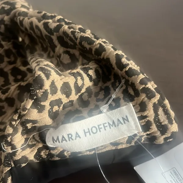 Mara Hoffman Leopard Print Bandeau Sz S - Image 5