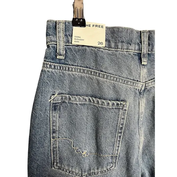 NWT Free‎ People We The Free Cora Long Rise Slouchy Jeans Size 26 Baggy - Image 8