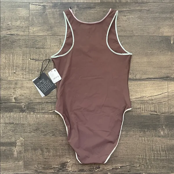 NWT It’s Now Cool The Contour One Piece Size Small S brown fudgesicle swim FP - Image 5