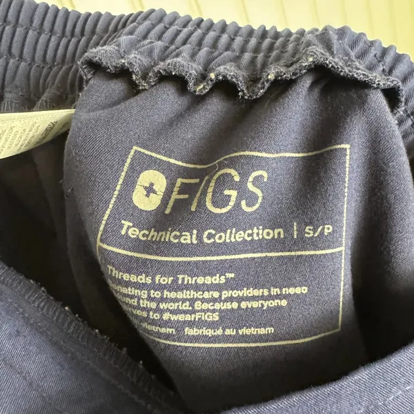 Figs Technical Collection Navy Straight Leg Scrub Bottoms A41 - Image 6