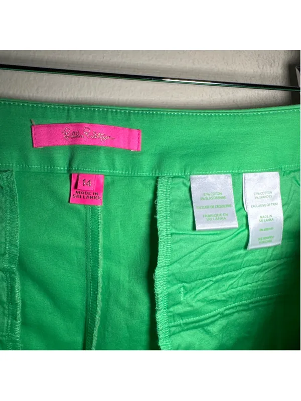 Lilly Pulitzer Green Shorts Size 14 inseam 4.5” Length 13-14” - Image 4