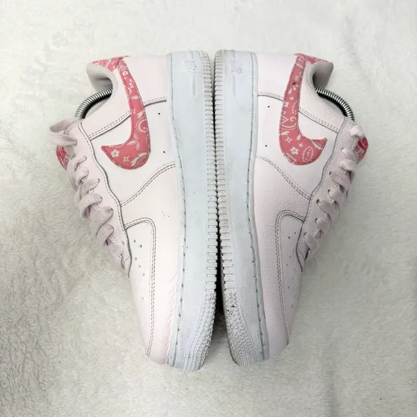 NIKE Air‎ Force 1 Low Pearl Pink Paisley White FD1448-664 Size 10 Women's - Image 6