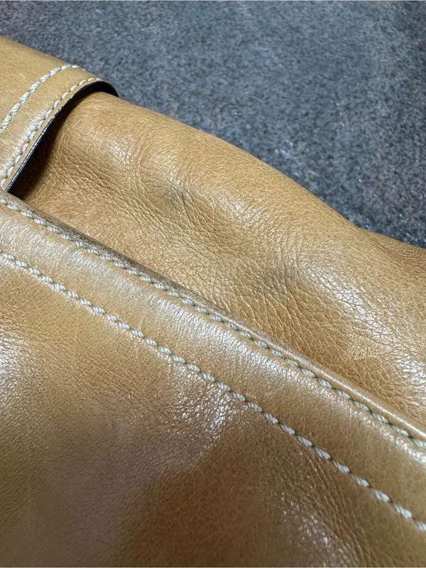 Vintage Vtg Coach 10578 Soho Shoulder Bag Buckle Leather Tan Silver Hardware Y2K - Image 6