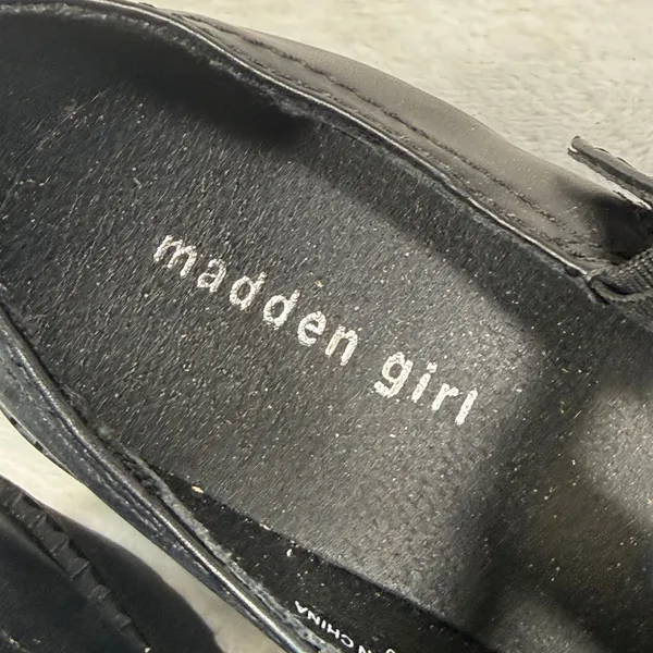 Madden Girl Tulsa Black T-Strap Platform Mary Jane Lug Sole Shoes Womens 11M - Image 5