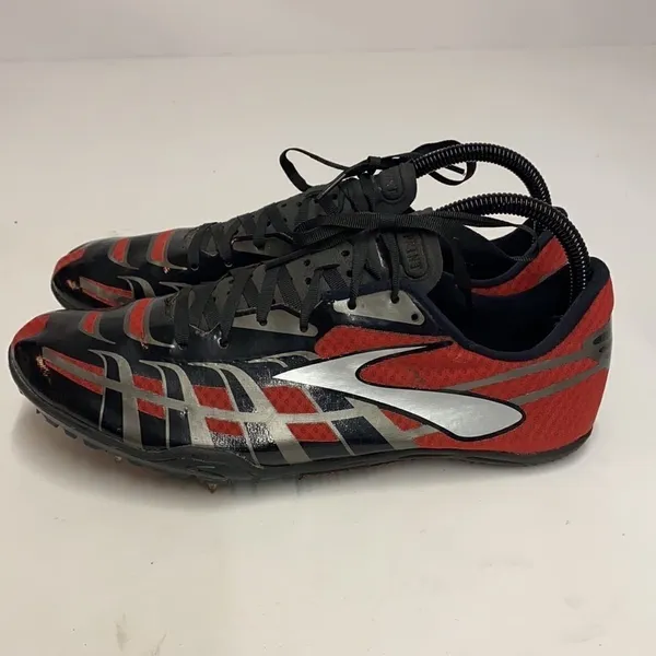 Brooks PR Sprint‎ 3 Track Shoe, Red/Black/Silver A12 - Image 3