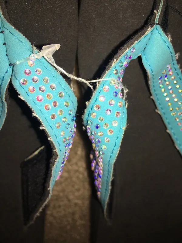 Women's Thong Flip Flops Slides Sandals Shoes Size 10 Multicolor - Image 2