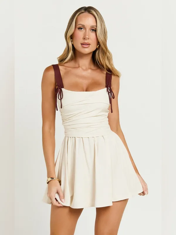 SHOWPO Tommy Mini Dress In Cream - Image 6
