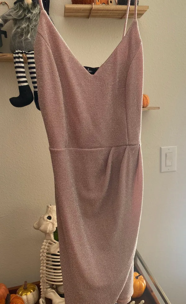 Lulus Pink Sparkle Dress - Image 3