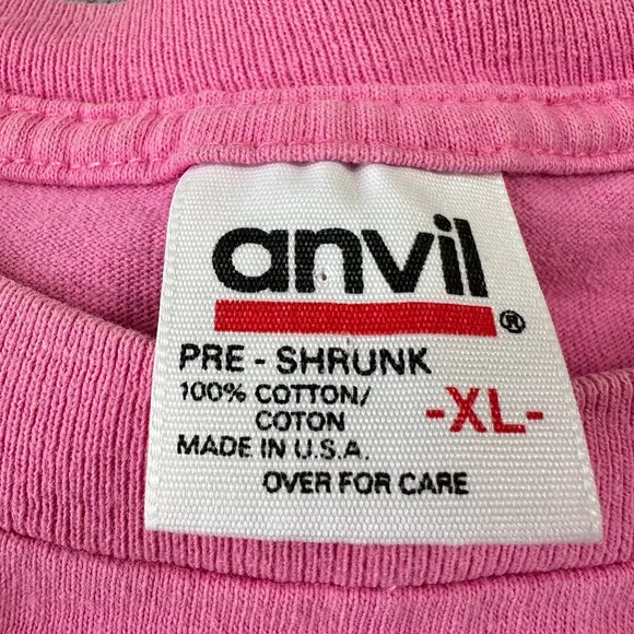 Vintage 90s Anvil Maui Hawaii T Shirt Pink Single Stitch Floral‎ Graphic XL USA - Image 7
