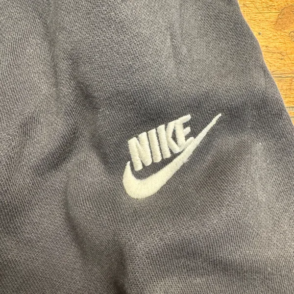 Nike Mens‎ Club Fleece Joggers Black Sweatpants Medium Embroidered Logo - Image 2