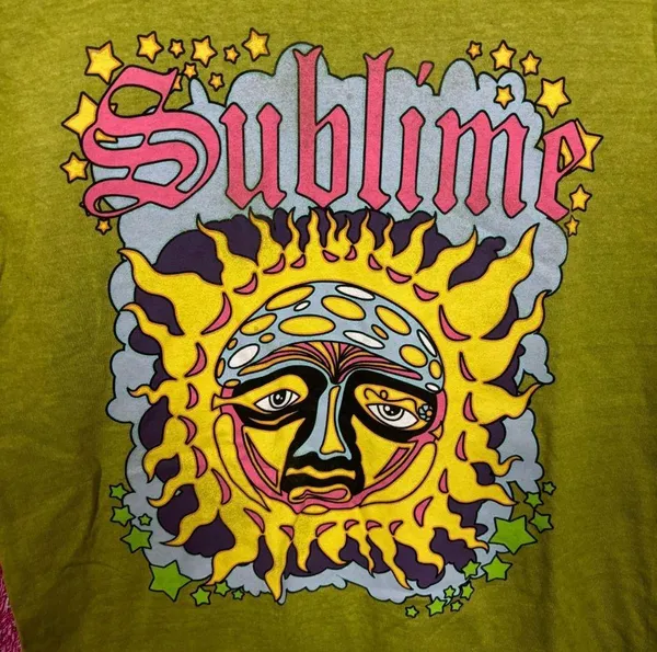 Sublime 40oz to Freedom Celestial Poster Ska Rock Tee M - Image 2