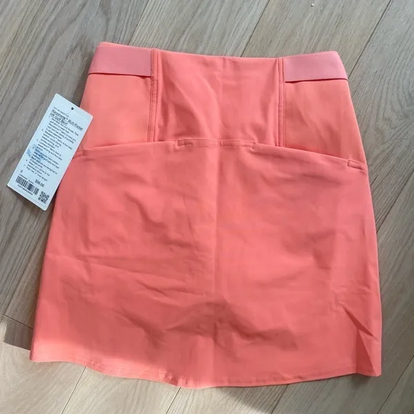 Lululemon‎ Warpstreme HR Golf Skirt Multi Pocket Peach Size 0 - Image 4